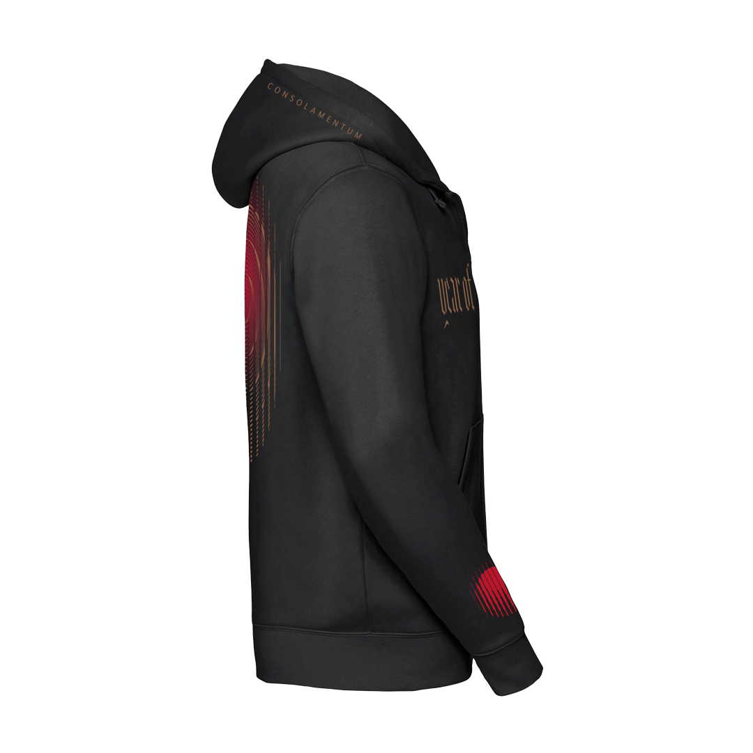 "Consolamentum" Black Zipped hoodie