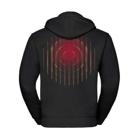 "Consolamentum" Black Zipped hoodie
